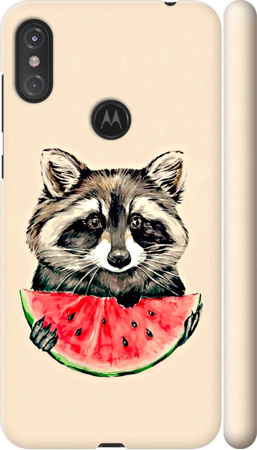 Чехол на Motorola One Power Енотик с арбузом (4605m-1588-42517) Чехол на Motorola One Power Енотик с арбузом (4605m-1588-42517)