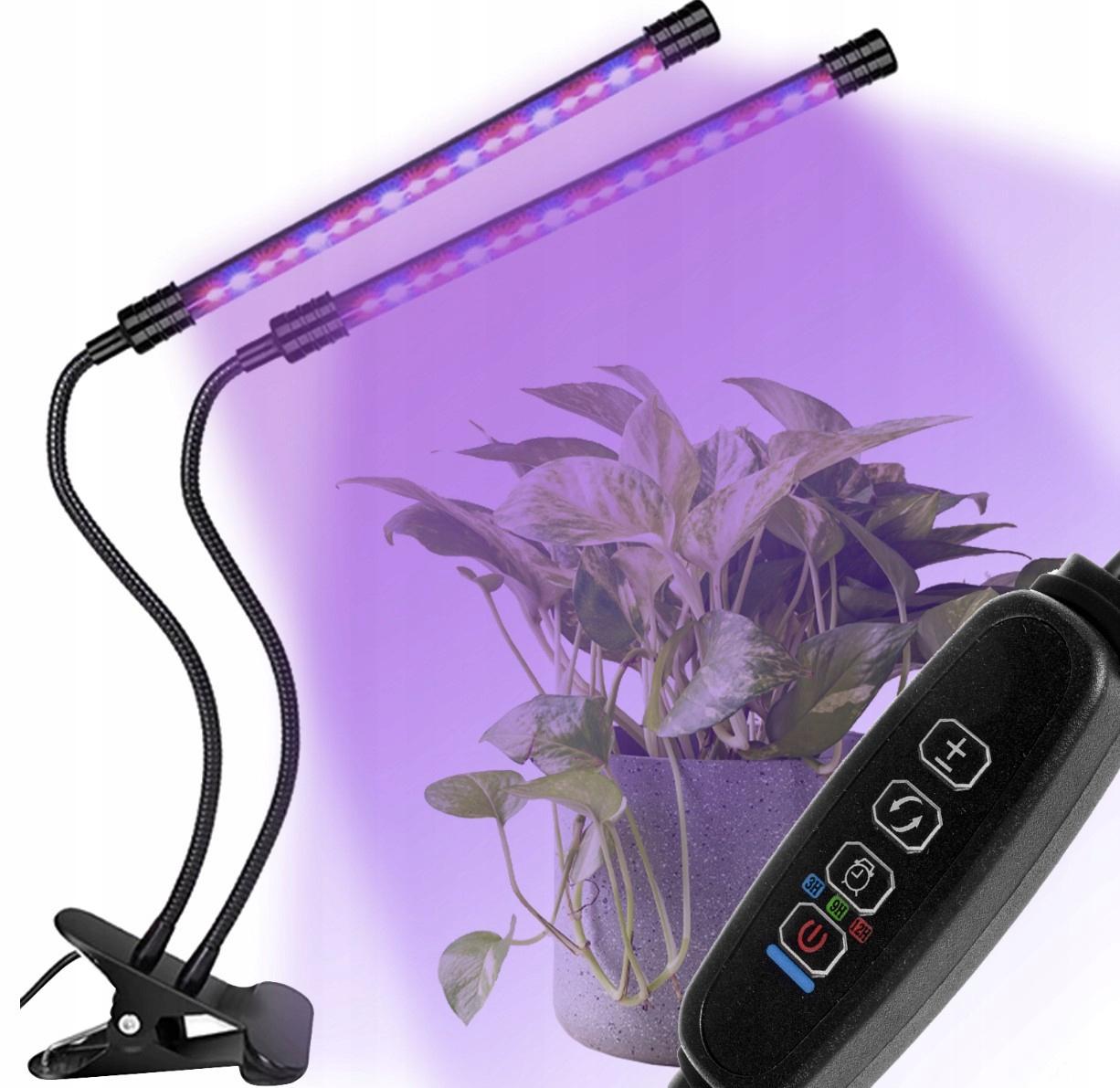 Лампа для выращивания растений Gardlov светодиодная водостойкая 20 LED 2 шт. (19241) - фото 2