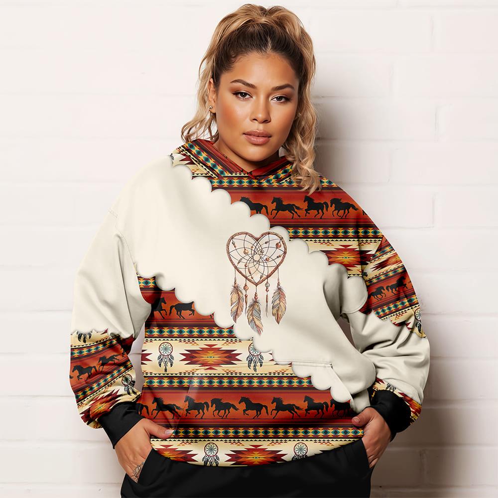 Худі жіноча Ацтек батал 5XL Білий (11235) - фото 1 Худі жіноча Ацтек батал 5XL Білий (11235) - фото 1