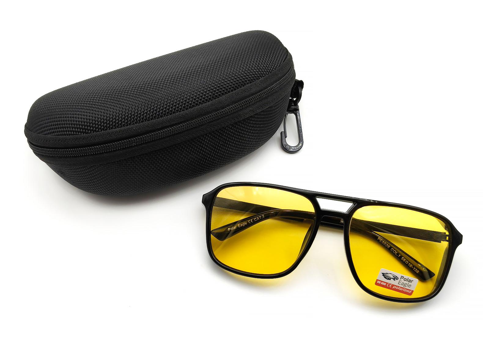 Очки водителя Polar Eagle 8526 Polarized со шторками глянцевые Желтый (28613472) - фото 5 Очки водителя Polar Eagle 8526 Polarized со шторками глянцевые Желтый (28613472) - фото 5