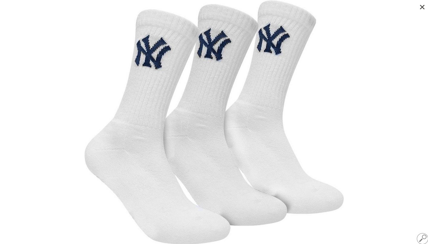 Носки New York Yankees Crew 3 пары р. 39-42 White (15100002-1001) Носки New York Yankees Crew 3 пары р. 39-42 White (15100002-1001)