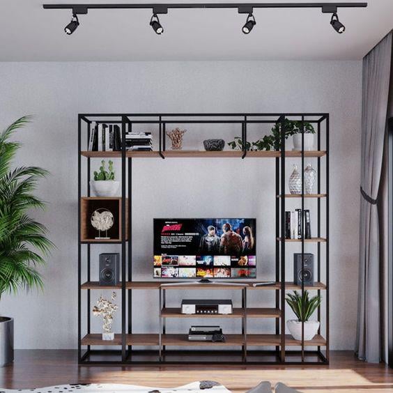 Тумба для телевизора в стиле Loft 250х200х40 см (000255)