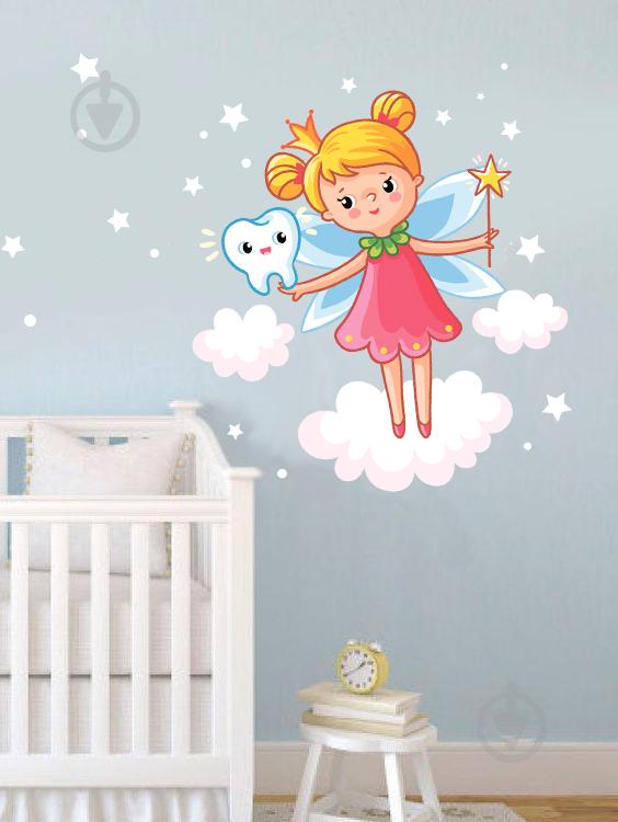 Наклейка виниловая Zatarga Зубная фея 39х45 см Разноцветный (Z180035) Наклейка виниловая Zatarga Зубная фея 39х45 см Разноцветный (Z180035)