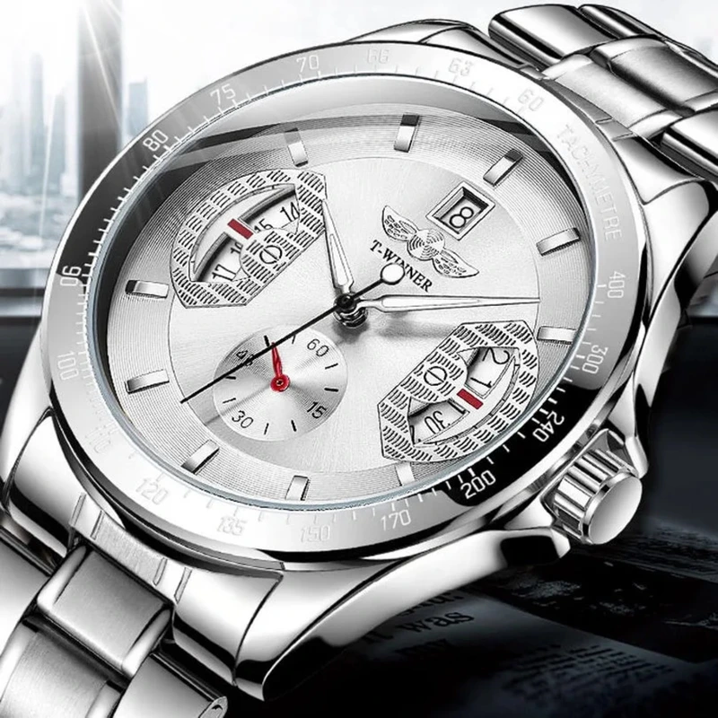 Наручний годинник Winner 8267 Silver - фото 2 Наручний годинник Winner 8267 Silver - фото 2