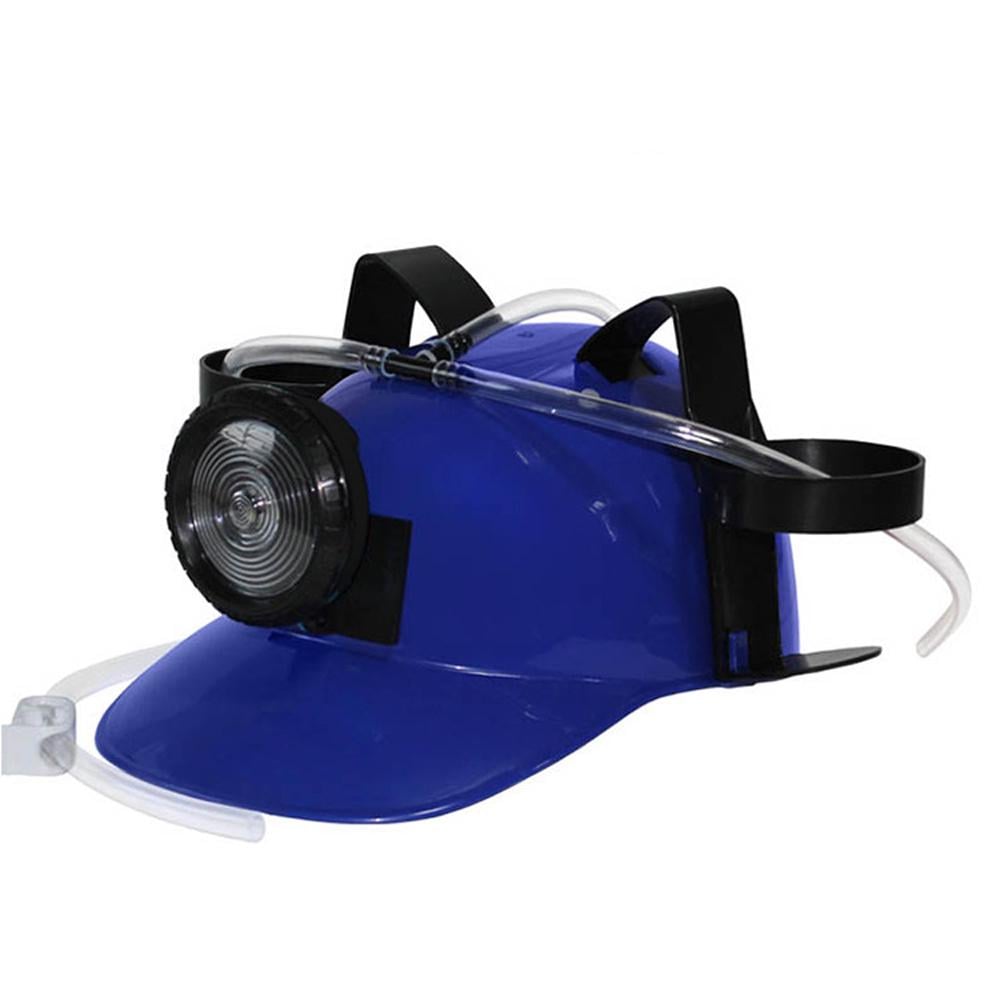 Шлем для пива и напитков с фонариком Синий - фото 6 Шлем для пива и напитков с фонариком Синий - фото 6