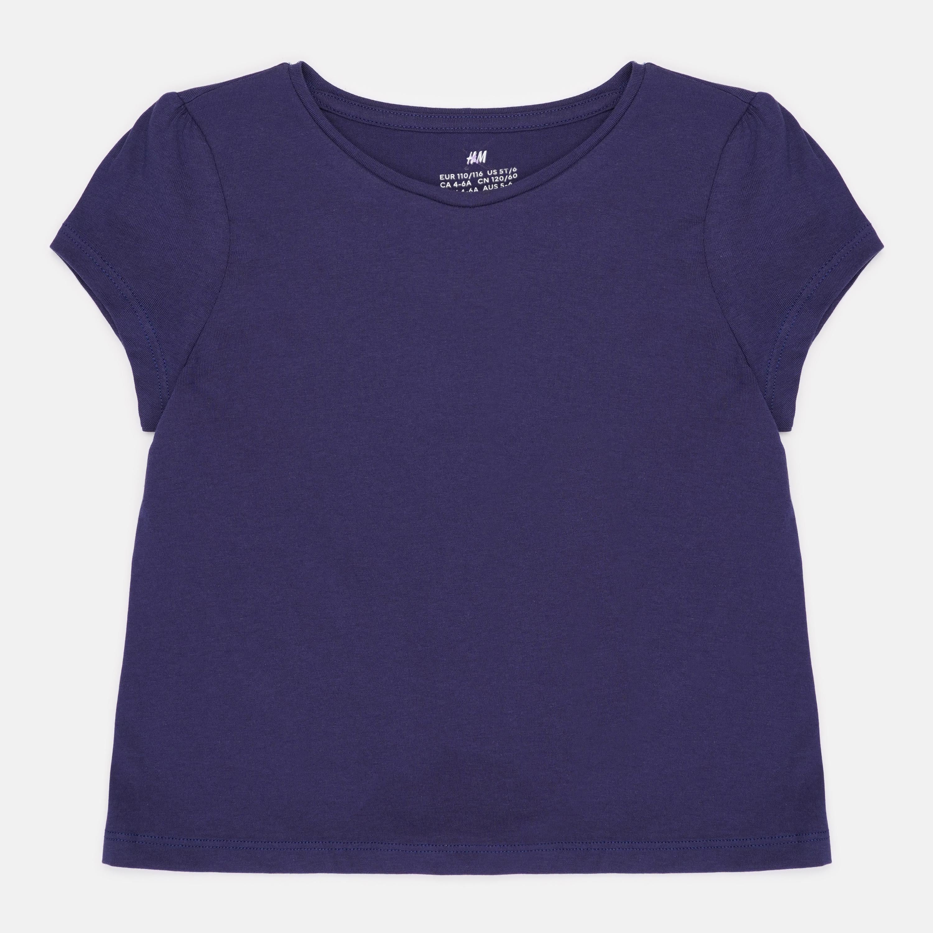 Футболка H&M р. 110-116 см Темно-синій (A2412922915)