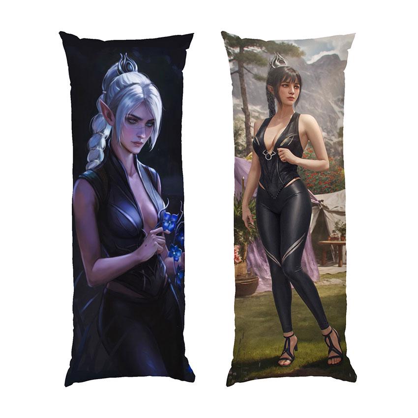 Подушка дакимакура Shadowheart Game Baldurs Geit габардин 70х30 см