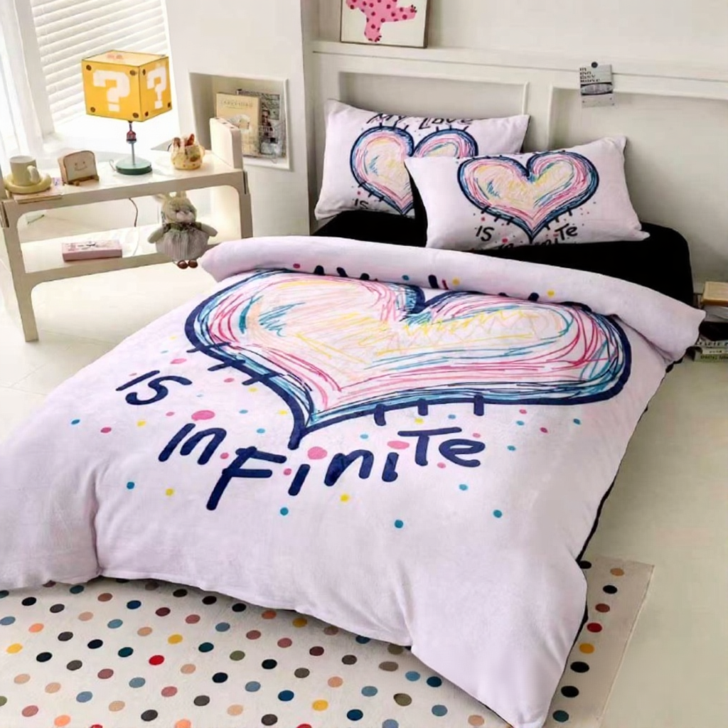 Комплект дитячої постільної білизни велюр полуторний 50x70 см Білий