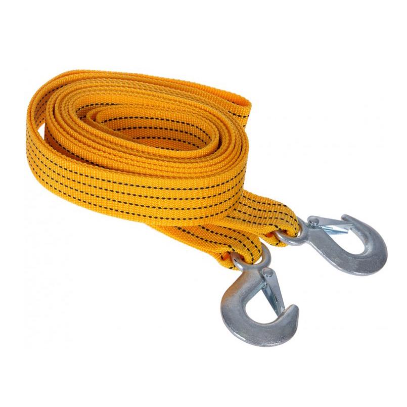 Трос буксирувальний ST205/TP-205-3-1 3т стрічка 46мм х 4,5м жовтий/гак/блістер - фото 2