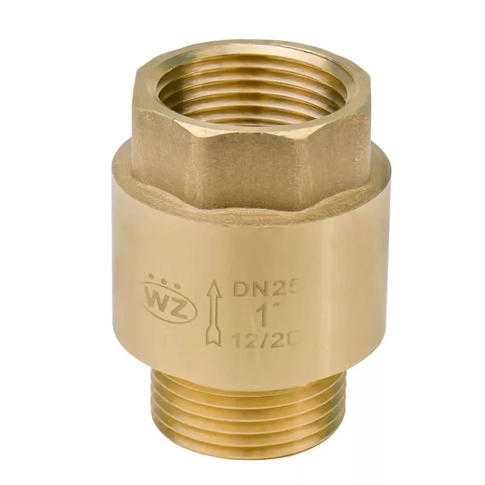 Клапан обратный Wezer DN25 1" ВЗ с латунным штоком Никель (SQ-1039028)