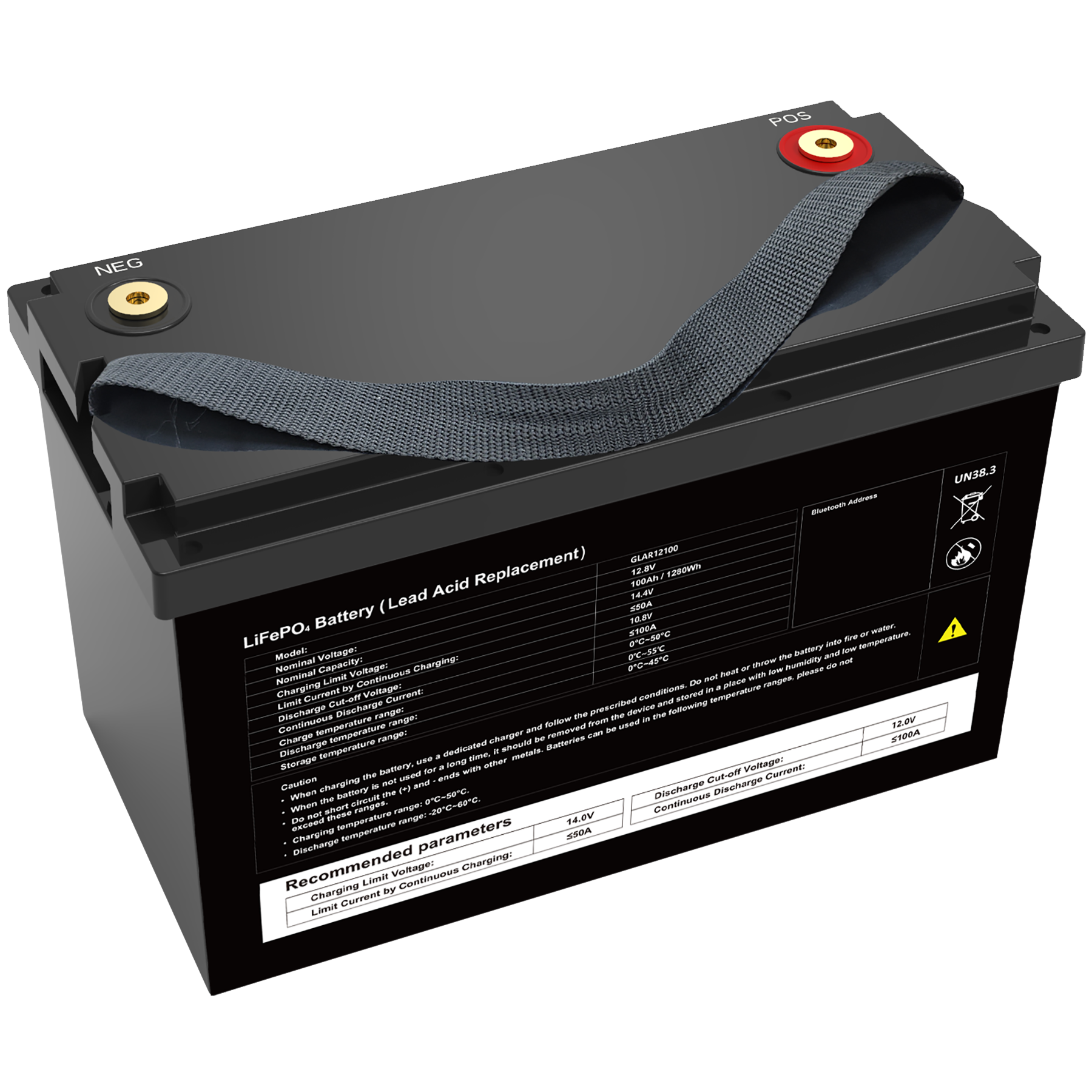 Аккумуляторная батарея Generator Guardian GLAR12100 LiFePO4 12.8V 100Ah 1280Wh - фото 2 Аккумуляторная батарея Generator Guardian GLAR12100 LiFePO4 12.8V 100Ah 1280Wh - фото 2