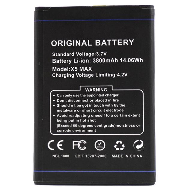 Аккумулятор для телефона Doogee X5 MAX/X5 MAX Pro 3800 mAh (000021394)