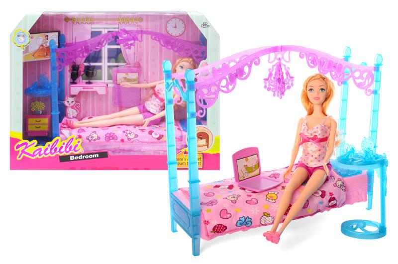 Лялька A-Toys Каibibi з аксесуарами і ліжком Рожевий (BLD136)