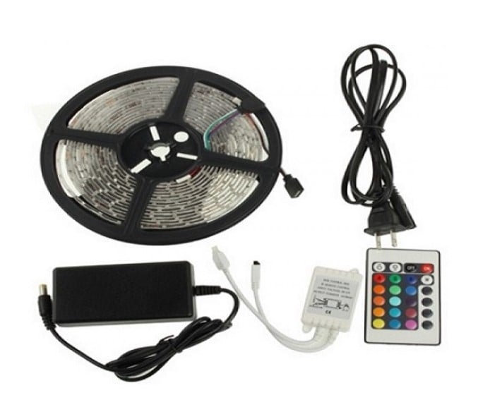 Світлодіодна стрічка влагозахищена UKC LED 5050 SMD RGB 12 v 5 м - фото 3