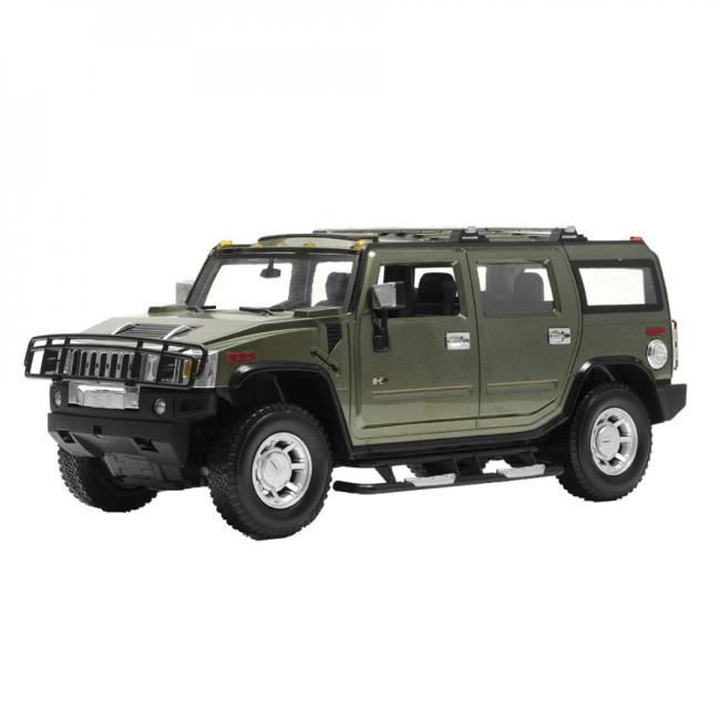 Радиоуправляемая машинка детская Hummer резиновые колеса/свет (2026 green)