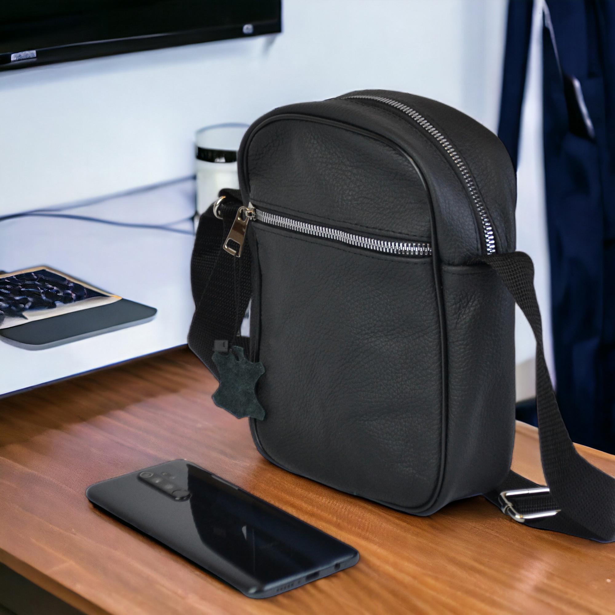 Сумка из натуральной кожи Черный (119530) - фото 9 Сумка из натуральной кожи Черный (119530) - фото 9