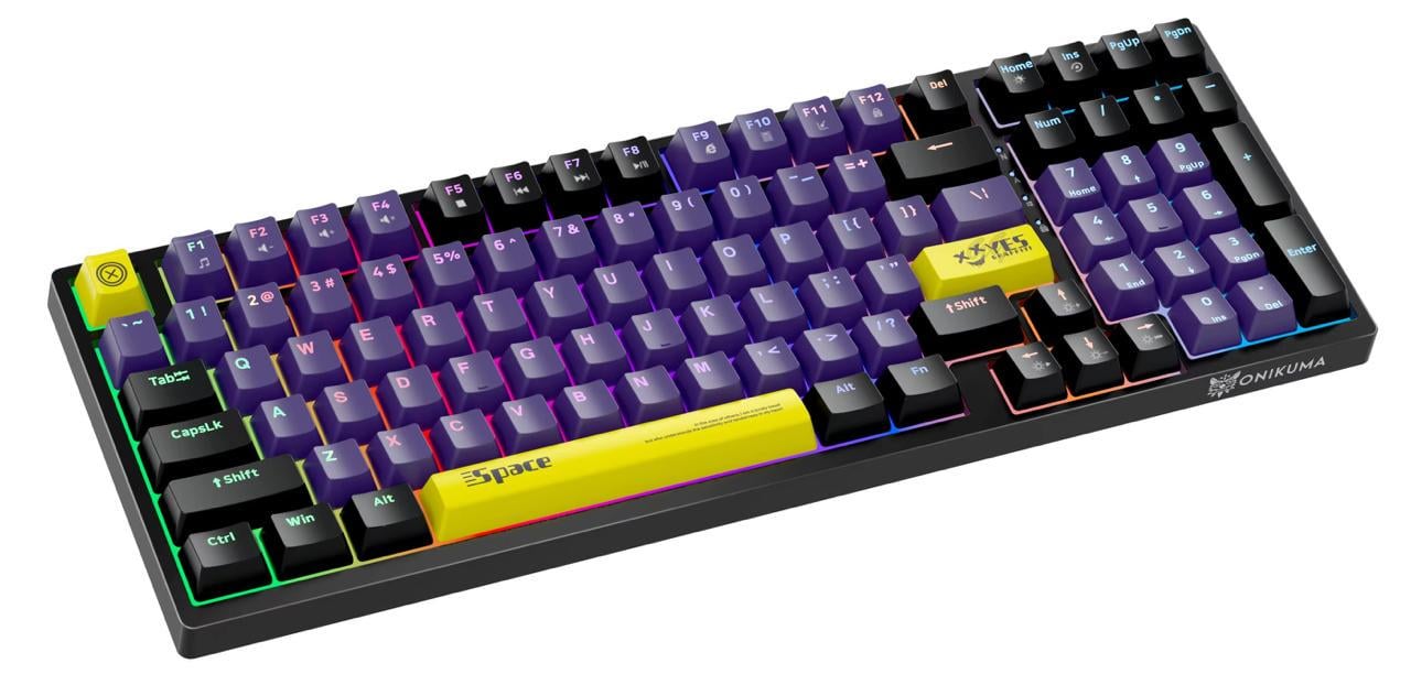 Клавиатура игровая беспроводная Onikuma G-28 Pro механическая с RGB подсветкой Bluetooth 2,4GHz Черный (7848377)