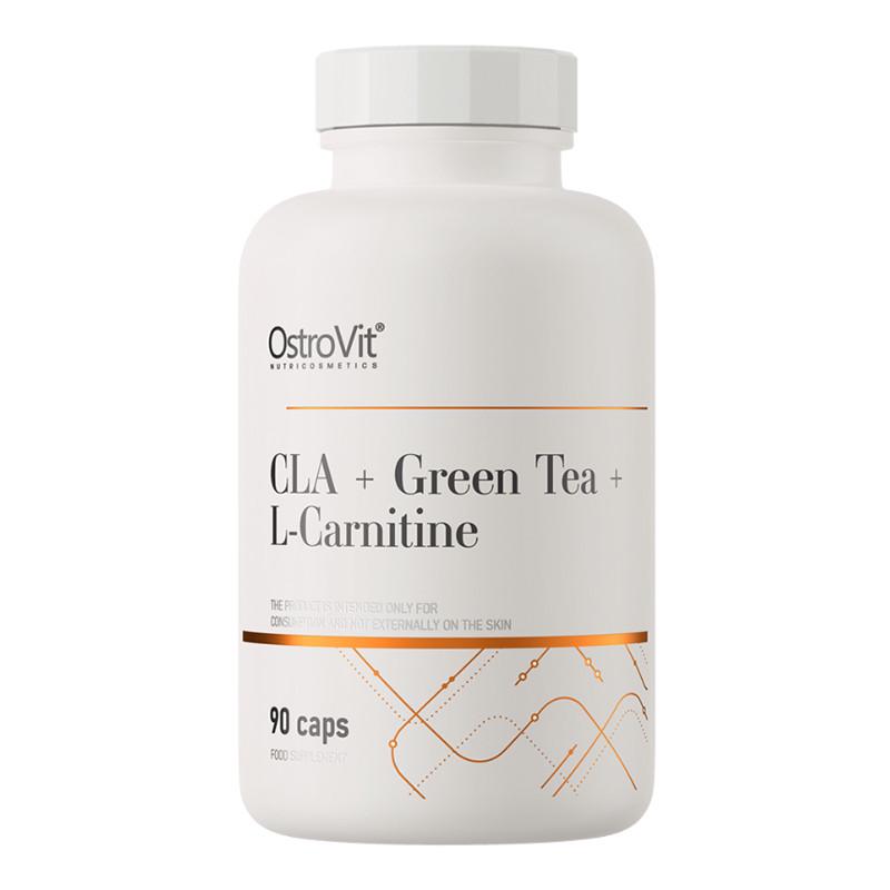 Кон'югована лінолева кислота OstroVit CLA/Green Tea/L-Carnitine 90 капс. (09877-01)