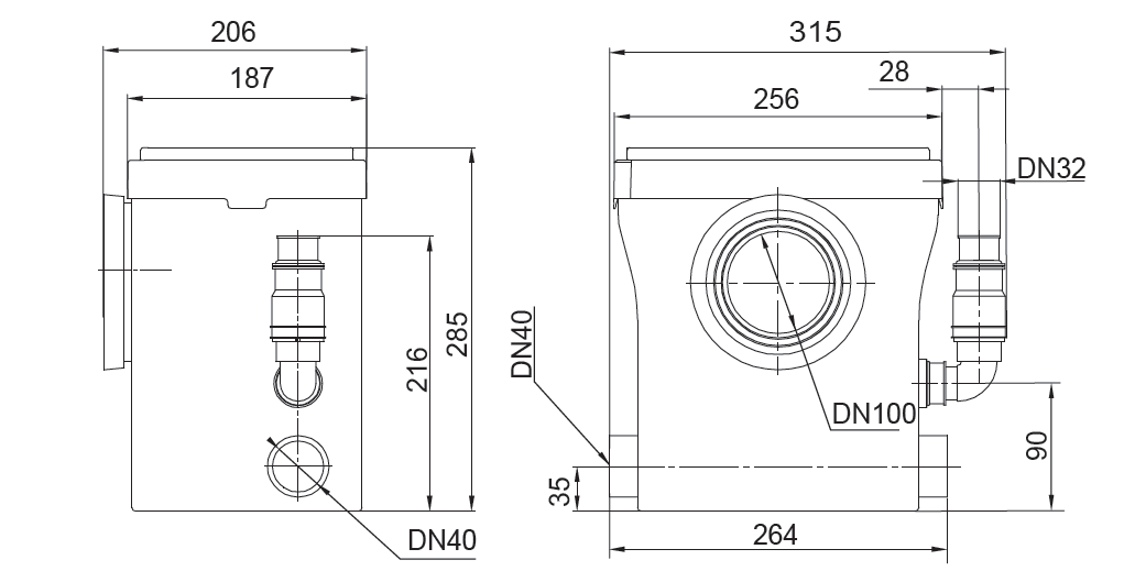 Установка канализационная Sprut WCLift 400/3F Compact - фото 4