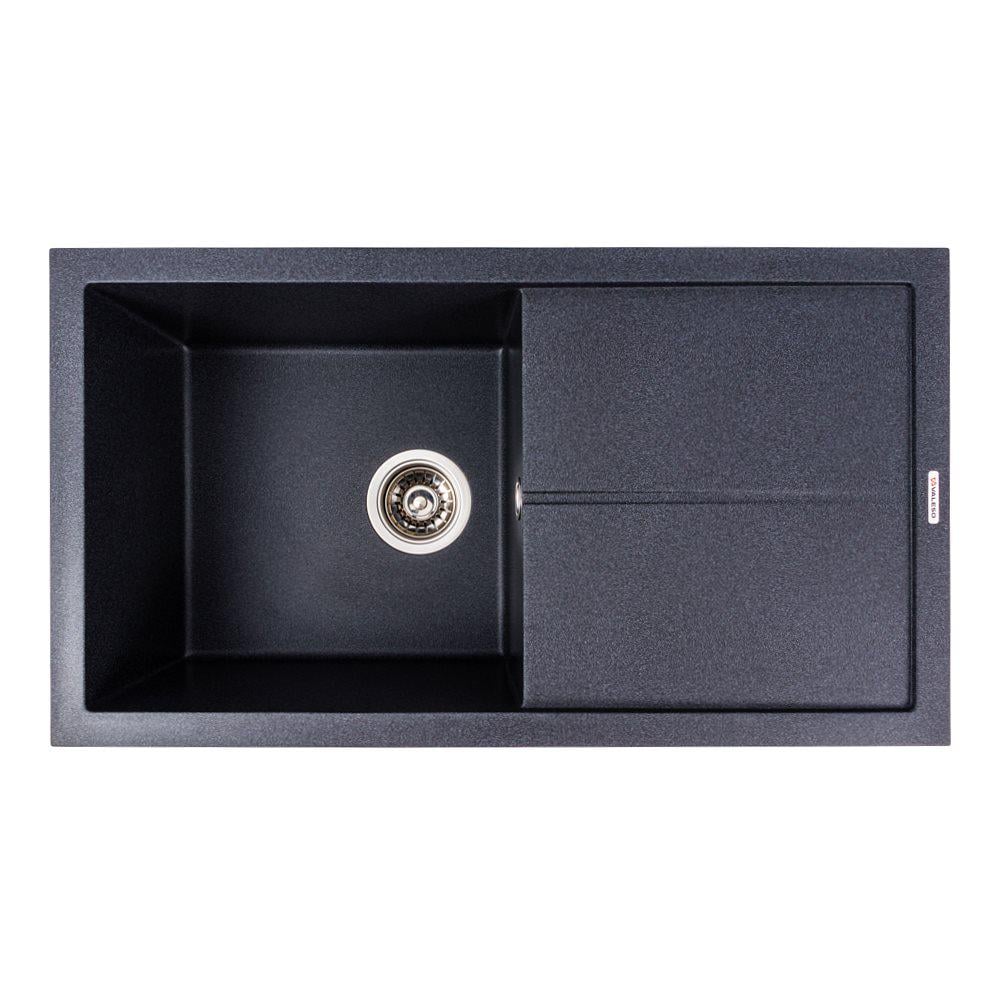 Мойка гранитная для кухни Valeso Solid матовый карбон (7843)