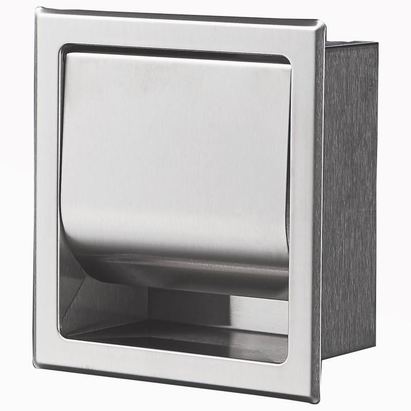 Держатель туалетной бумаги Disfact K-15 из нержавейки встраиваемый Серебристый матовый (SUS304) Держатель туалетной бумаги Disfact K-15 из нержавейки встраиваемый Серебристый матовый (SUS304)