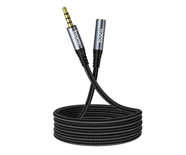 Кабель Hoco Аux UPA20 3.5 audio extension cable 1 м Grey (31200) - фото 4