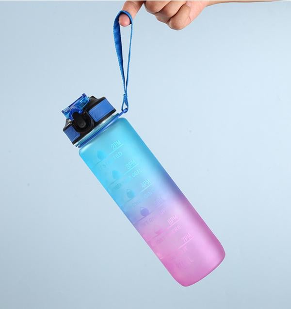 Бутылка мотивационная для воды спортивная многоразовая для детей и взрослых Refill 1000 мл - фото 4 Бутылка мотивационная для воды спортивная многоразовая для детей и взрослых Refill 1000 мл - фото 4