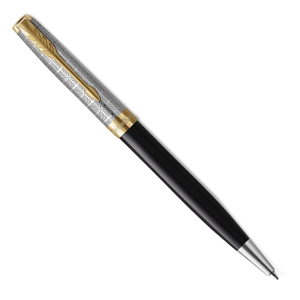 Шариковая ручка Parker SONNET 17 Metal and Black Lacquer