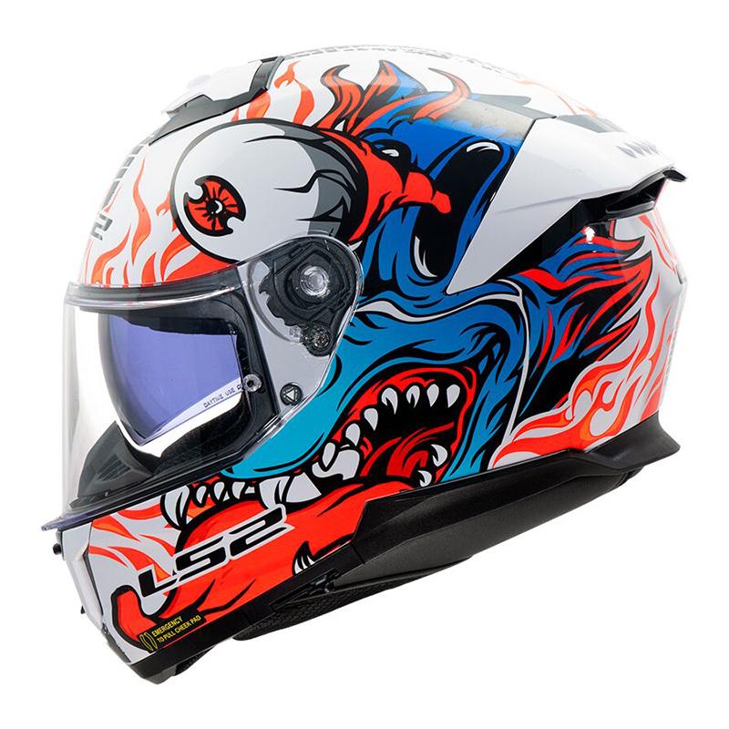 Мотошлем LS2 FF808 Stream 2 Inferno XS White/Blue (39145) Мотошлем LS2 FF808 Stream 2 Inferno XS White/Blue (39145)