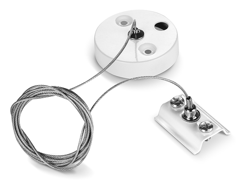 Набір для підвісного монтажу Videx VL-TRF-PD-W для шинопровода Білий (21765865) Набір для підвісного монтажу Videx VL-TRF-PD-W для шинопровода Білий (21765865)