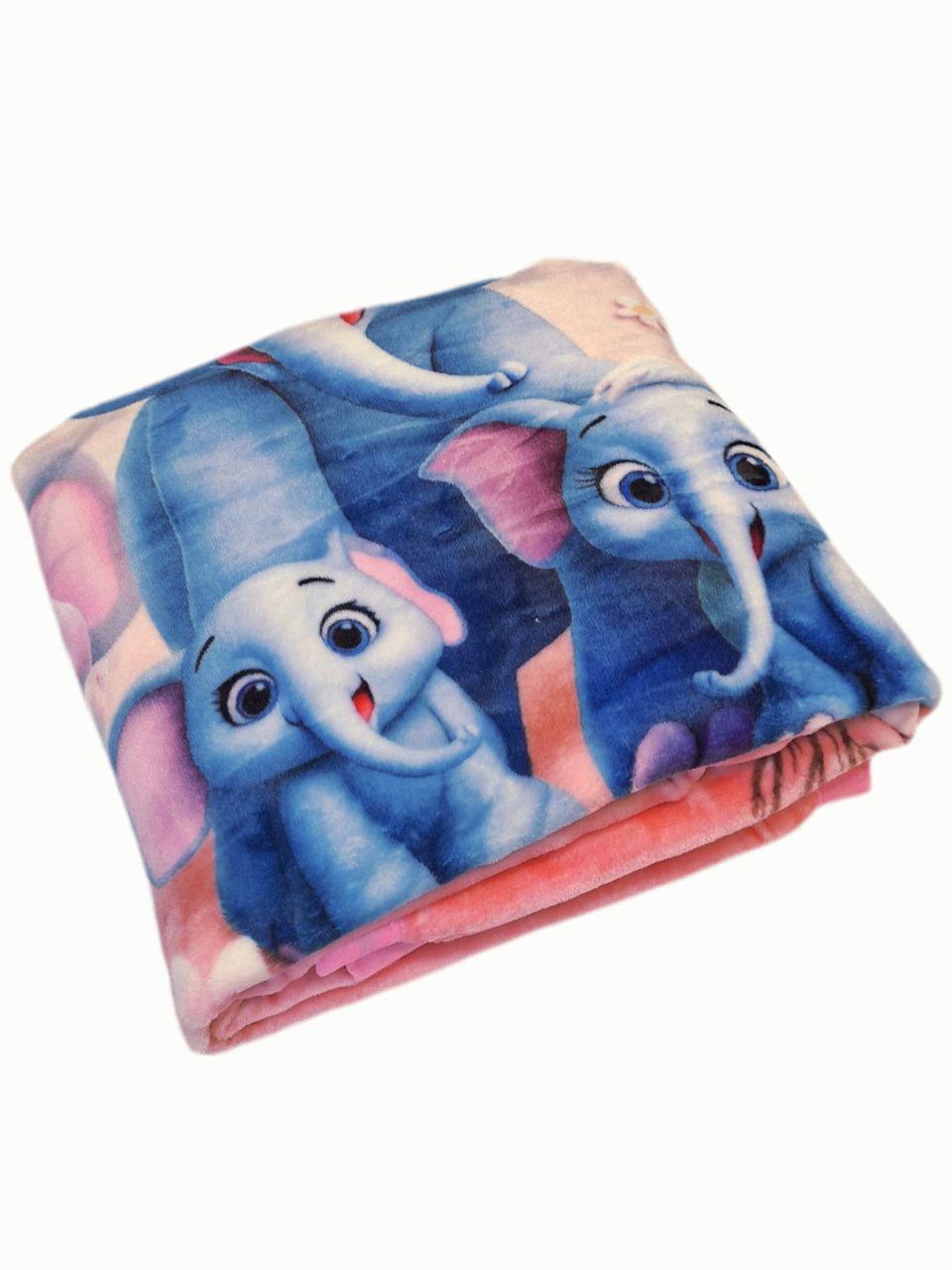 Плед двухсторонний детский Malloory Home Слоники флисовый 105x130 см (1440) Плед двухсторонний детский Malloory Home Слоники флисовый 105x130 см (1440)