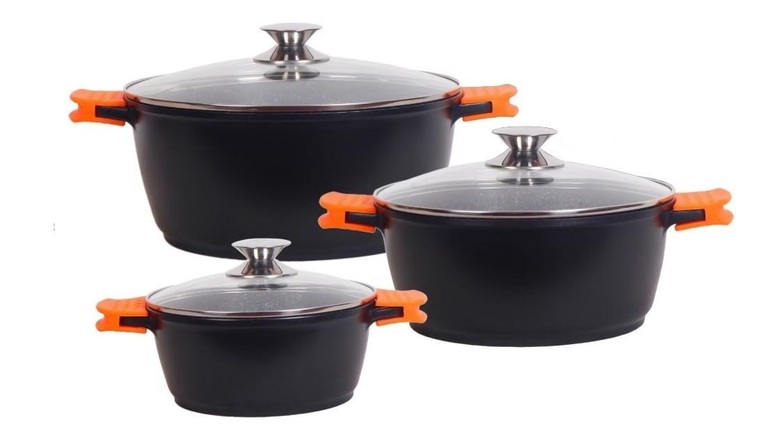 Набор кухонной посуды Bohmann 6 пр. (BH-6016-MRB)