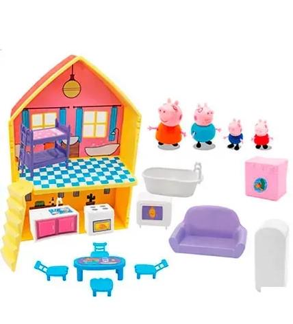 Ігровий будиночок Свинка Пеппа з меблями та фігурками 2 поверхи (YQ7507)