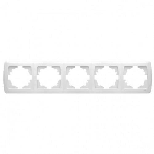 Рамка пятиместная горизонтальная Viko Carmen Белый (00000003457) Рамка пятиместная горизонтальная Viko Carmen Белый (00000003457)