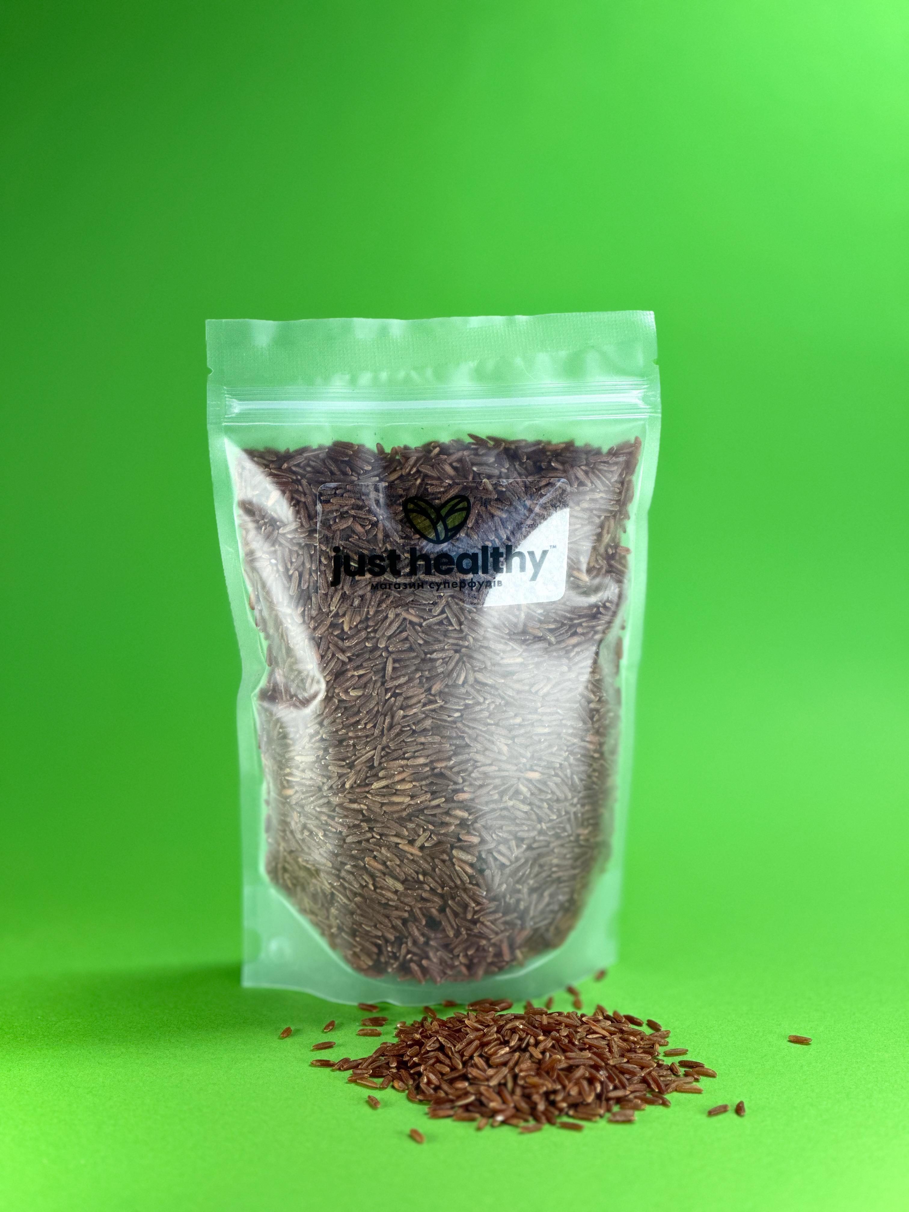 Рис червоний дикий нешліфований 350 гр - фото 3