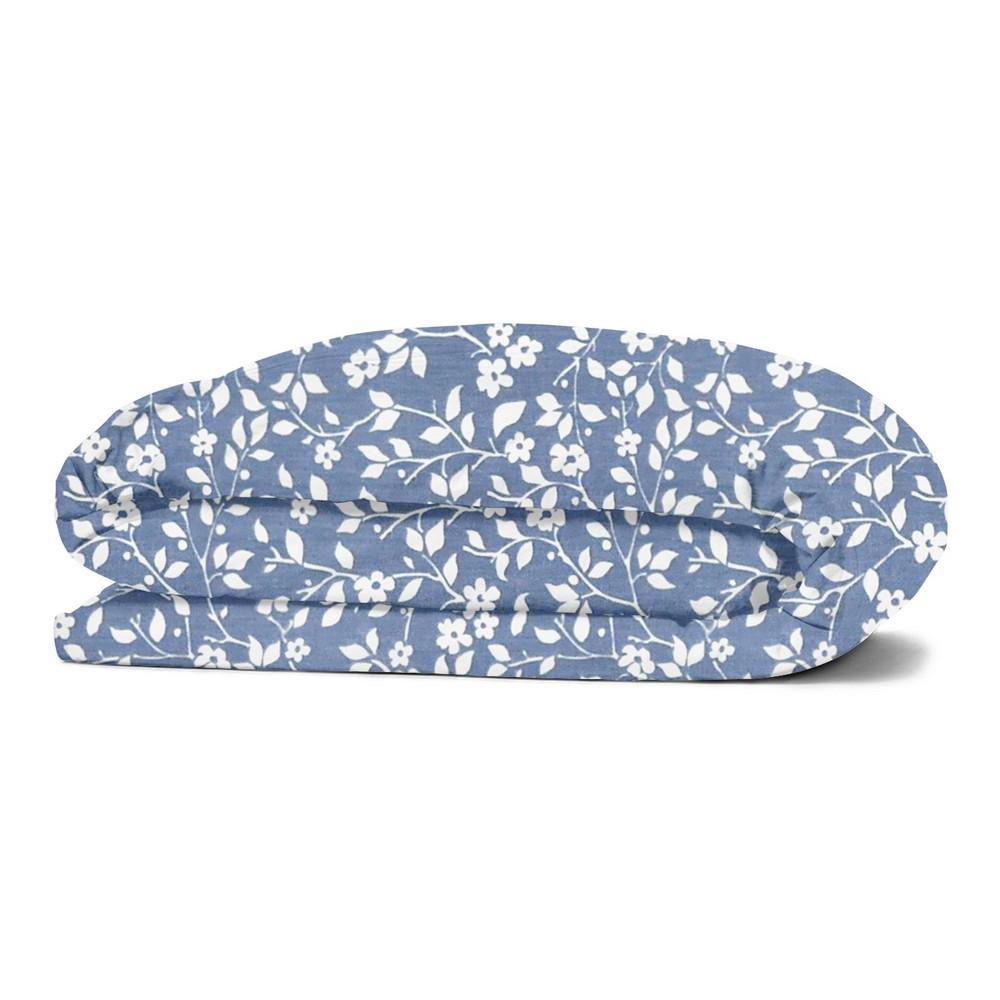 Пододеяльник евро Cosas Flowers White Blue 200х220 см (4822052080733)