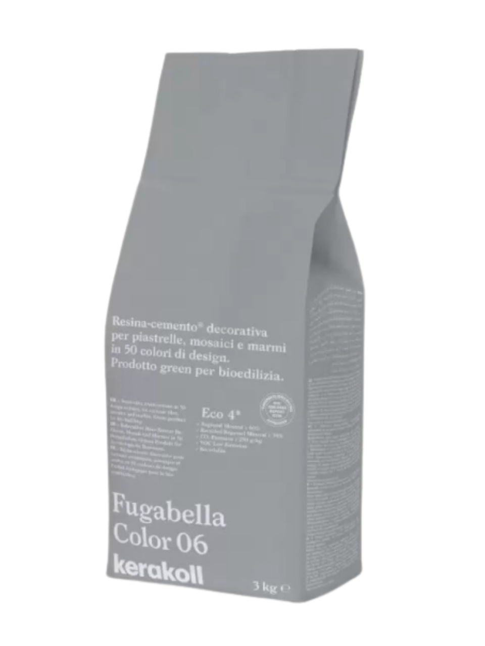 Фуга для швів Kerakoll Fugabella Color-6 3 кг Сірий (KFG6)