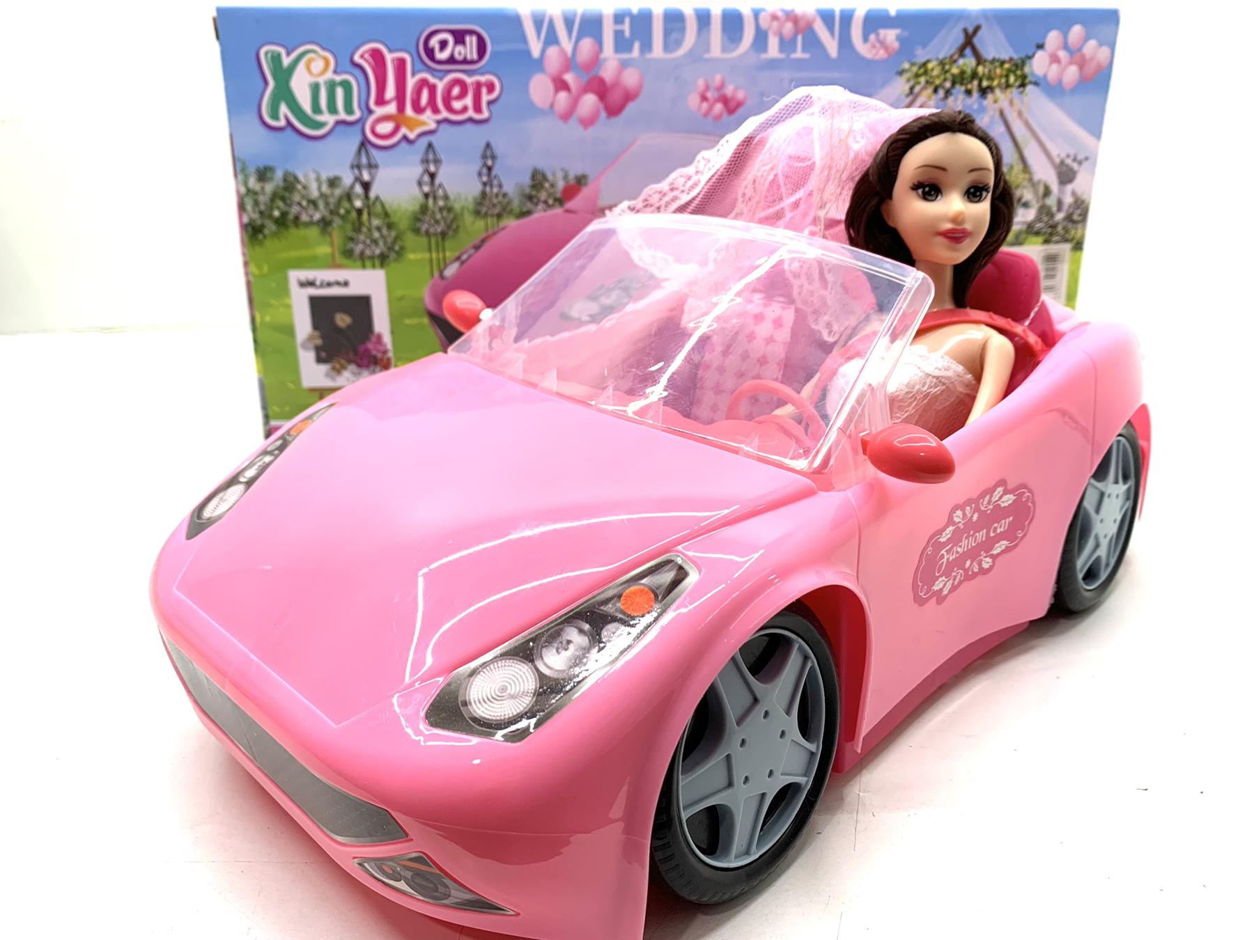 Кукла невеста Вид 3 27 см с машиной 33,5 см Розовый (925-179-80-81)