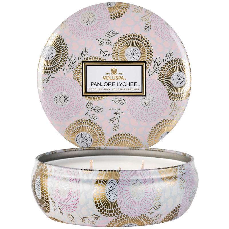 Свеча ароматическая Voluspa Japonica Panjore Lychee 340 г металлическая шкатулка (111004527)