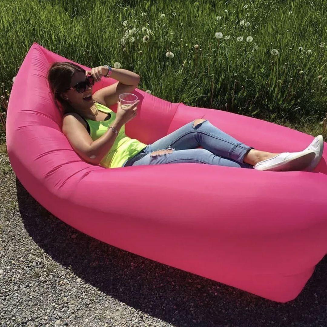 Надувний матрац AIR SOFA CLOUD 180х70 см Рожевий - фото 6 Надувний матрац AIR SOFA CLOUD 180х70 см Рожевий - фото 6