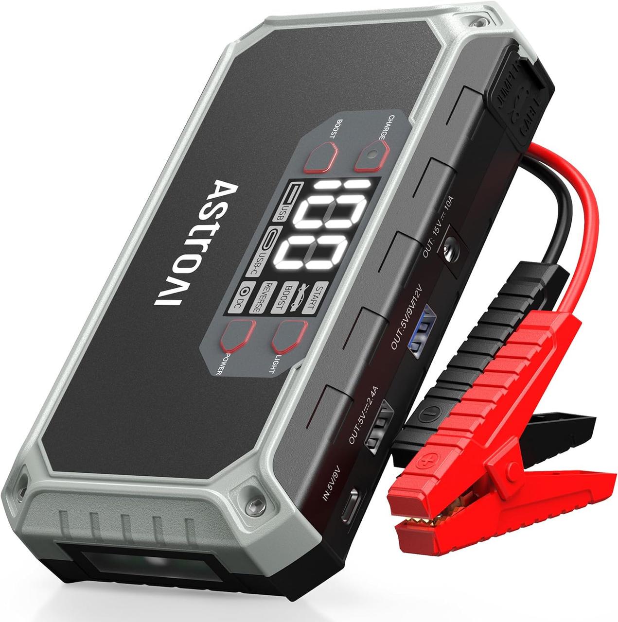 Пусковий пристрій AstroAI Jump Starter 2000А (AHET118GY)