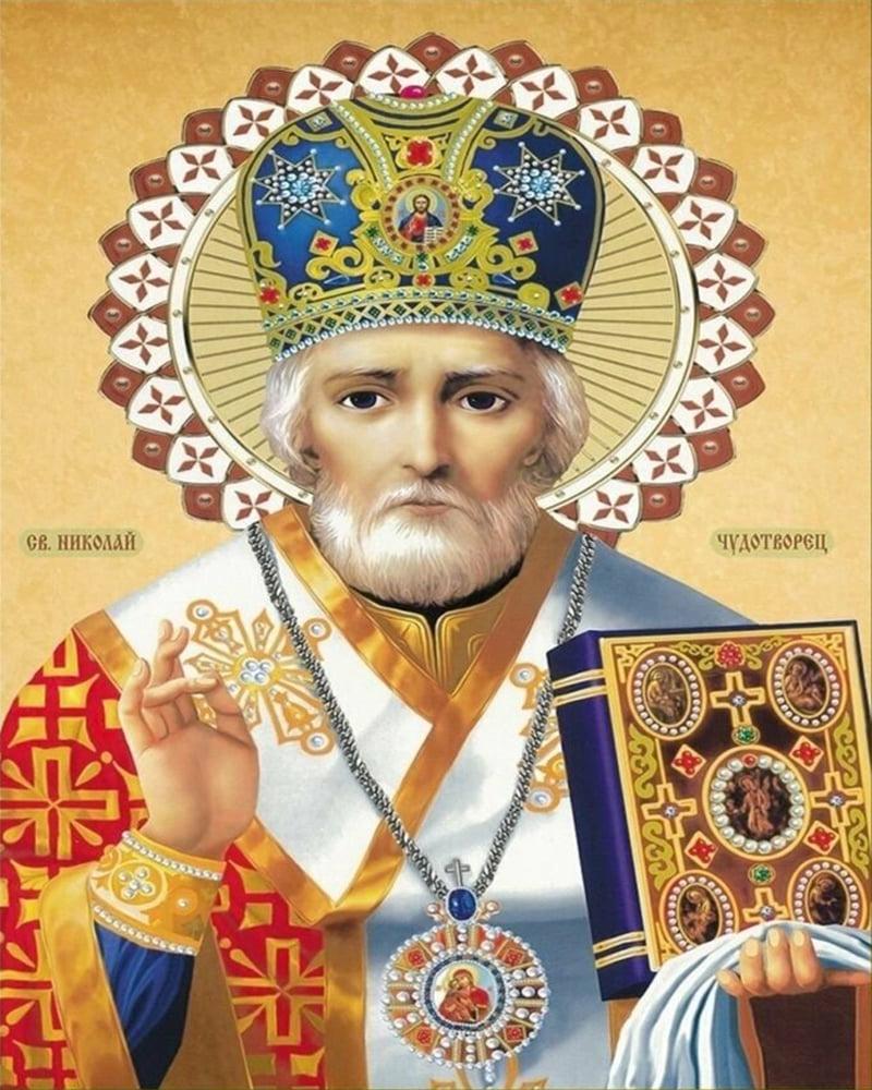 Алмазна мозаїка на підрамнику SHLab Ікона Святий Миколай SHR-GLE74237 Повна Викладка 40x50 см (40099) Алмазна мозаїка на підрамнику SHLab Ікона Святий Миколай SHR-GLE74237 Повна Викладка 40x50 см (40099)