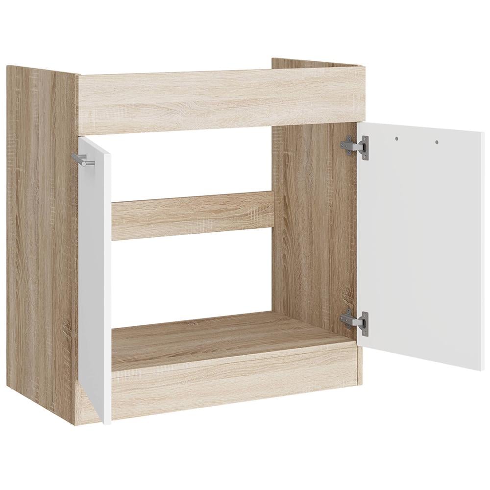 Модуль кухонный под мойку Еверест Эко 800 80х46х82 см Дуб сонома/Нимфея альба (DTM-071037) - фото 2