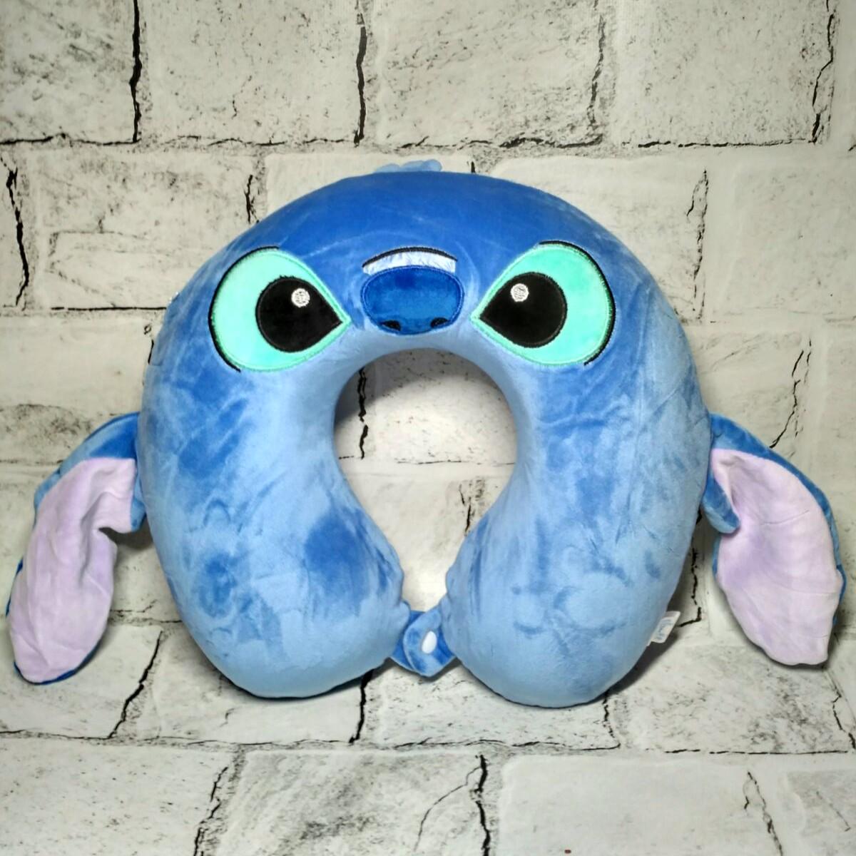 Подушка для путешествий под шею с памятью Стич 29х26х8 см Голубой (25-9-11) Подушка для путешествий под шею с памятью Стич 29х26х8 см Голубой (25-9-11)