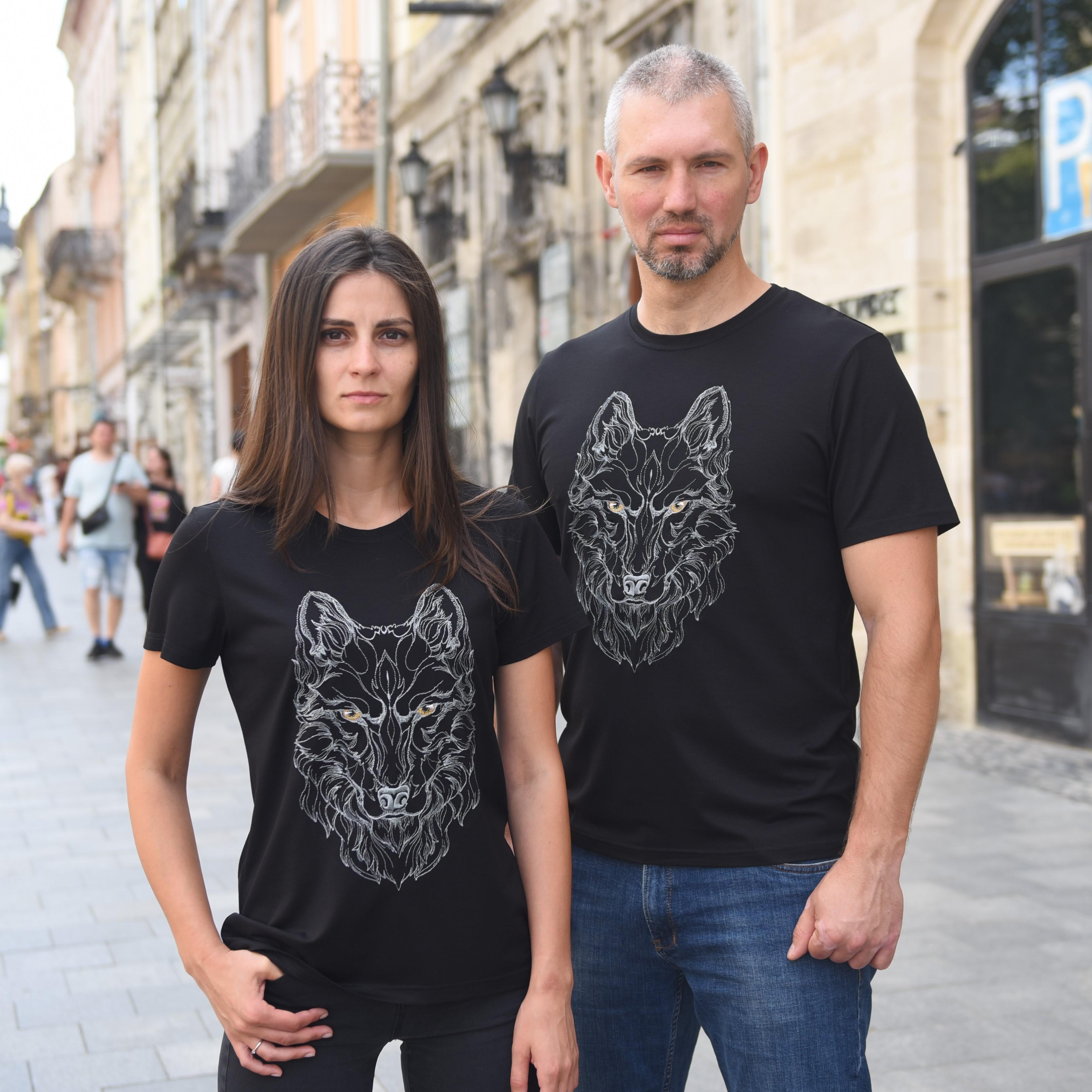 Футболка з вишивкою BATIAR Вовк S Чорний - фото 2 Футболка з вишивкою BATIAR Вовк S Чорний - фото 2