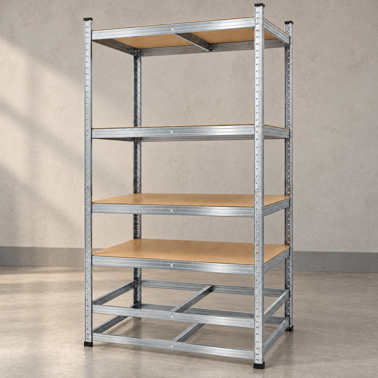 Стеллаж Chomik GWI0612 металлический модульный 222x110x50 см 6 ярусов до 1050 кг. МДФ оцинкованный каркас для склада/магазина/гаража