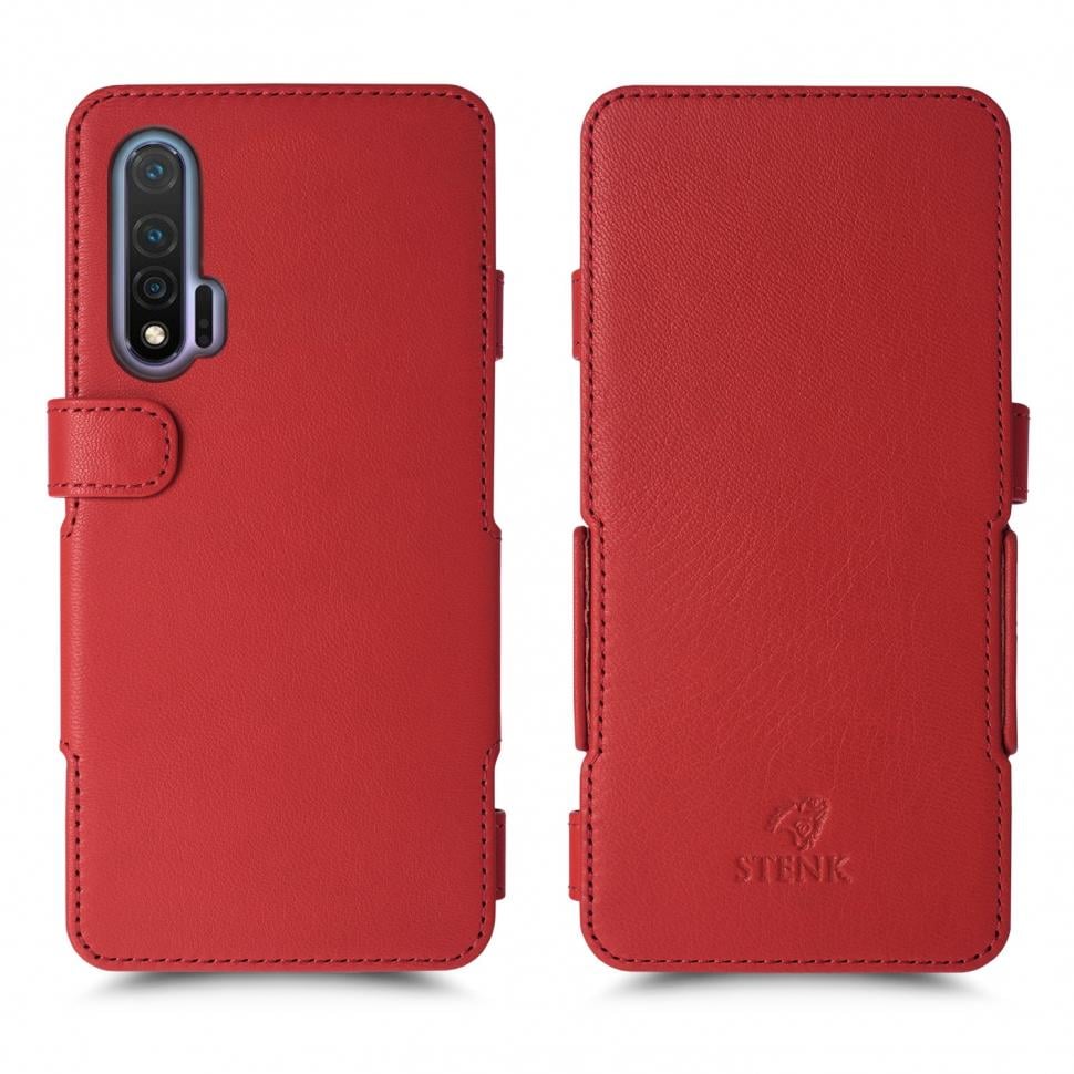 Чехол книжка Stenk Prime для Huawei Nova 6 Красный (66582)