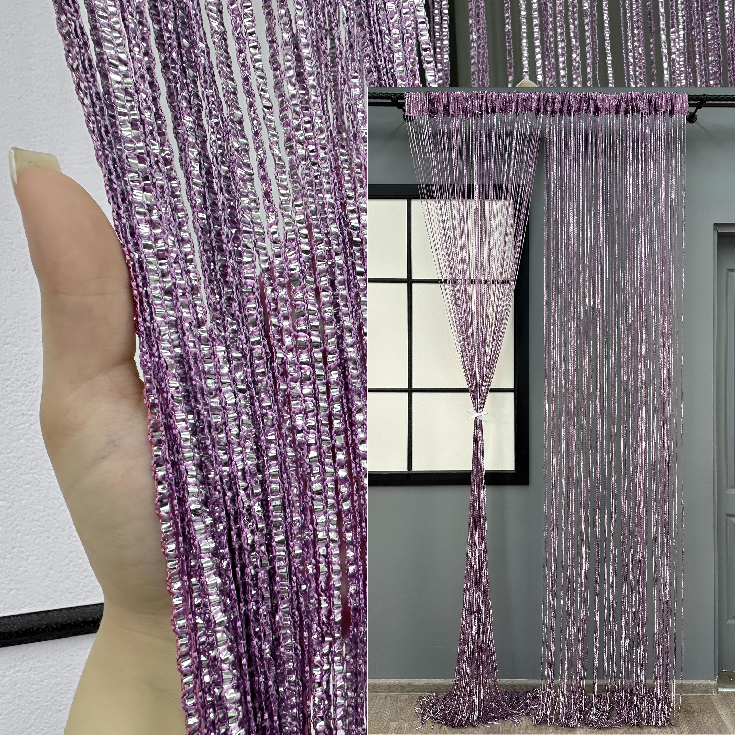 Штори-нитки Rovi Premium з люрексом 300х300 см Ліловий (61-112) - фото 4