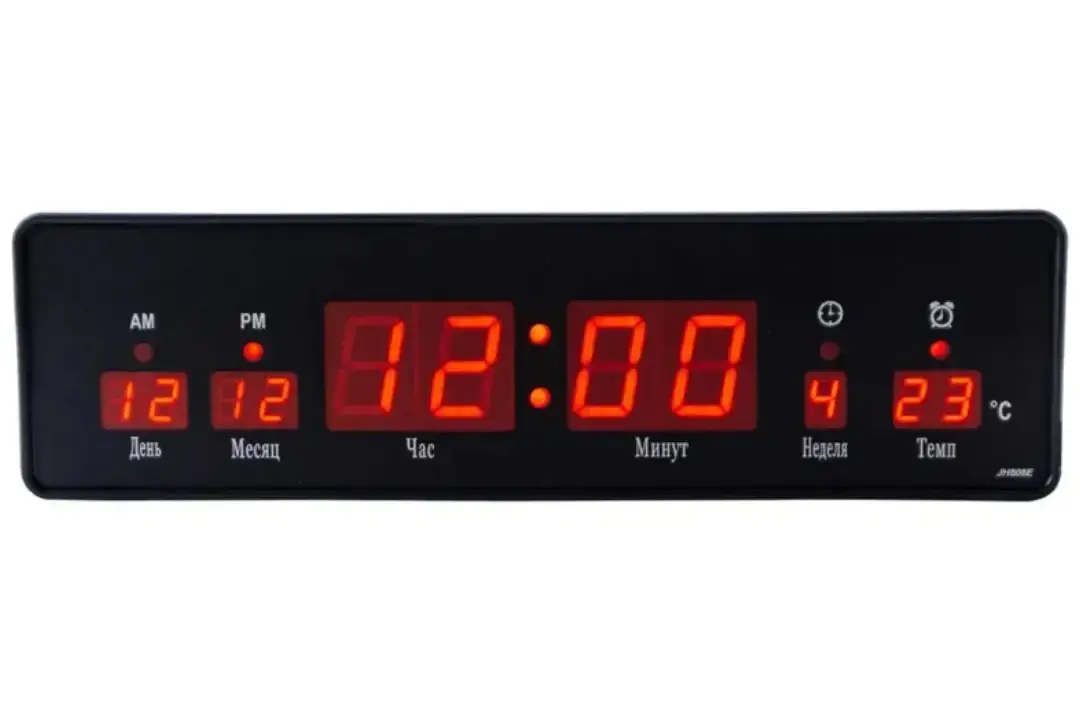 Годинник електронний з будильником 32х9х3 см (EL-808R) Годинник електронний з будильником 32х9х3 см (EL-808R)