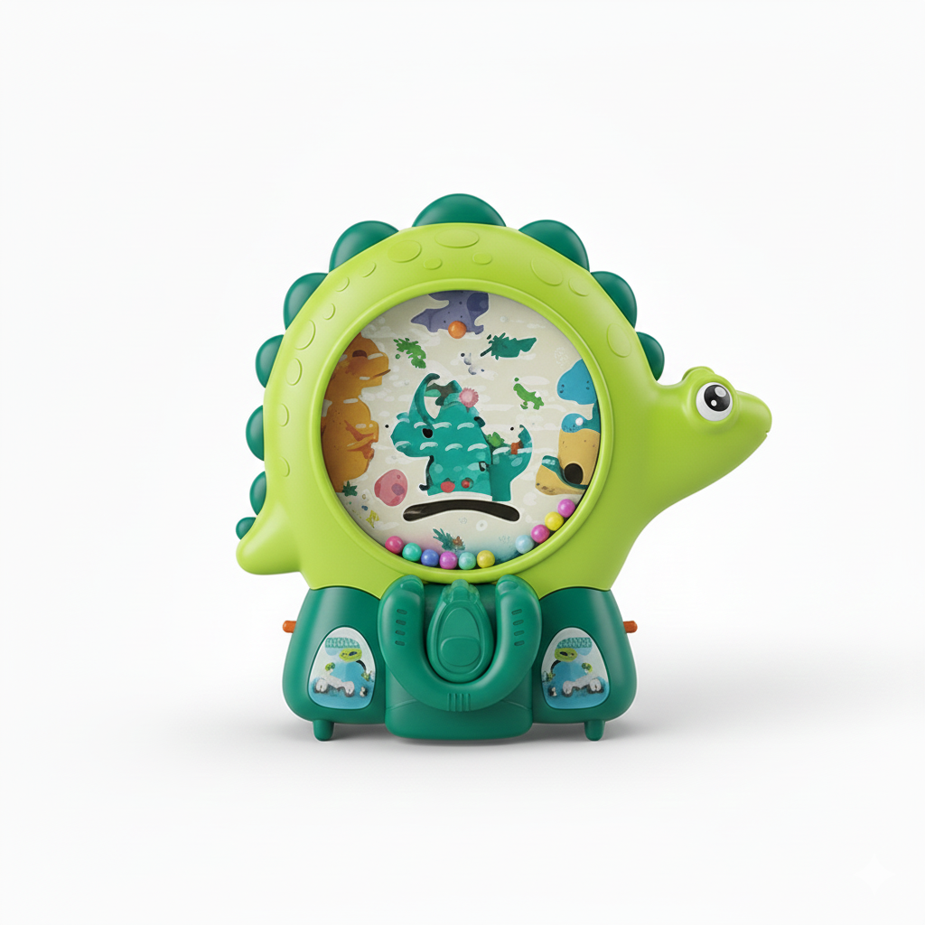 Игра с шариками 899-71 Y Динозавр с подсветкой/мелодией/управляемой корзиной от 3 лет Зеленый (30854150)